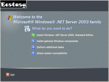 Obrzky ze serverov verze Windows .NET